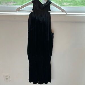Ramy Brook velvet smocked waist halter dress